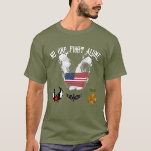 Eerbetoon aan onze helden veteraan dag 2024 citaat t-shirt