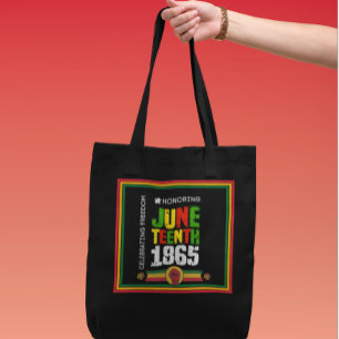 Eerbetoon Juneteenth 1865-Viering van de vrijheid Draagtas