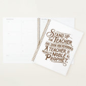 eerbied en eerbied voor de leraar planner (Display)