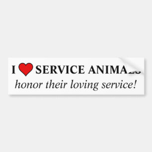 Eerbiedig de liefde en de dienst die door de diens bumpersticker