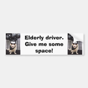 Eerbiedig uw ouderen bumpersticker