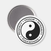 Eerbiediging integriteit Taekwondo Magneet (Voorkant / Achterkant)