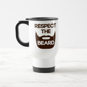 Eerbiediging van de baard reisbeker