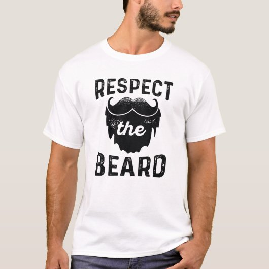 Eerbiediging van de baard t-shirt (Voorkant)