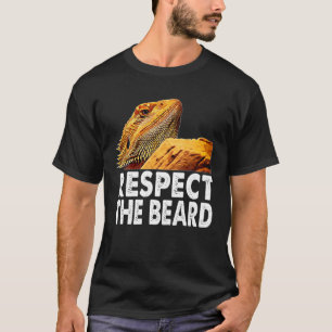 Eerbiediging van de bibberen funny Bearded Dragon  T-shirt