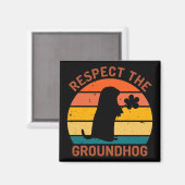 Eerbiediging van de grondhog magneet (Voorkant / Achterkant)