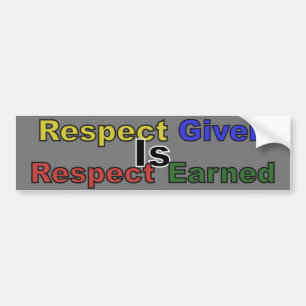 Eerbiediging van de naleving bumpersticker