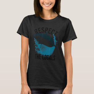 Eerbiediging van de plaatselijke dierenrechtenbiol t-shirt
