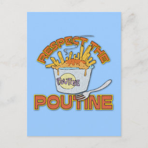 Eerbiediging van de poutine briefkaart