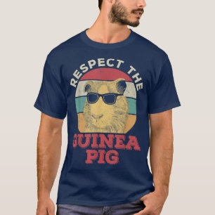 Eerbiediging van het cavia-citaat voor een cavia-v t-shirt