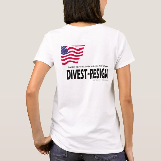 Eerbiediging van het voorzitterschap ... afstoting t-shirt (Achterkant)