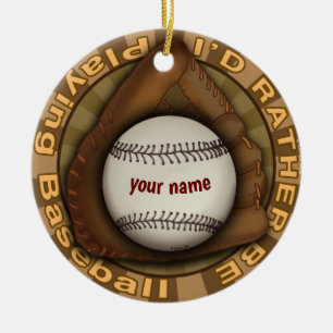 Eerder Baseball spelen Keramisch Ornament
