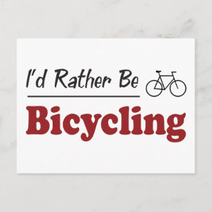 Eerder bicycling briefkaart