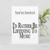 Eerder luister naar muziek kaart (Staand voorkant)