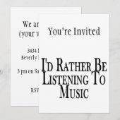 Eerder luister naar muziek kaart (Voorkant / Achterkant)