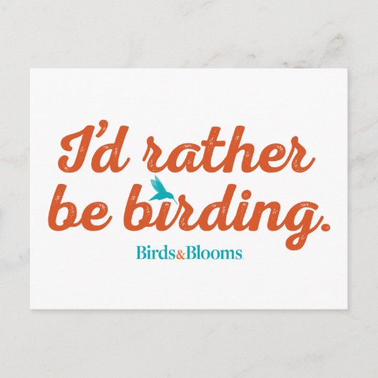 Eerder om te worden geboren briefkaart (Voorkant)