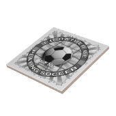 Eerder Play Soccer Tegeltje (Zijkant)