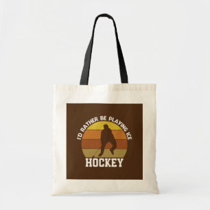 Eerder speel Ice Hockey Tote Bag