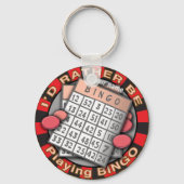 Eerder spelen Bingo aangepaste sleutelhanger (Voorkant)