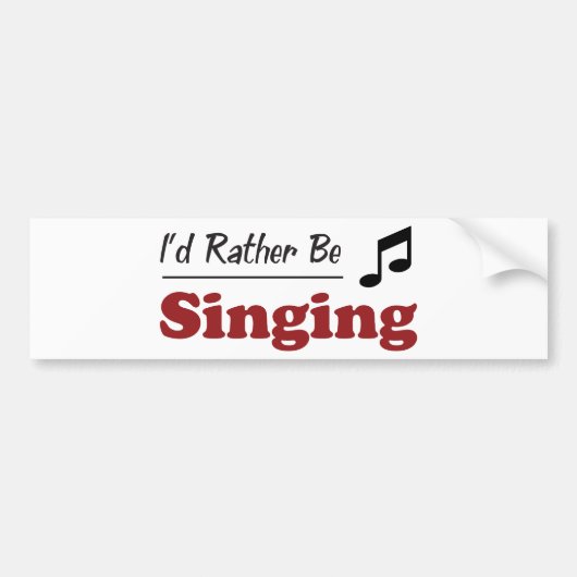 Eerder te zingen bumpersticker (Voorkant)
