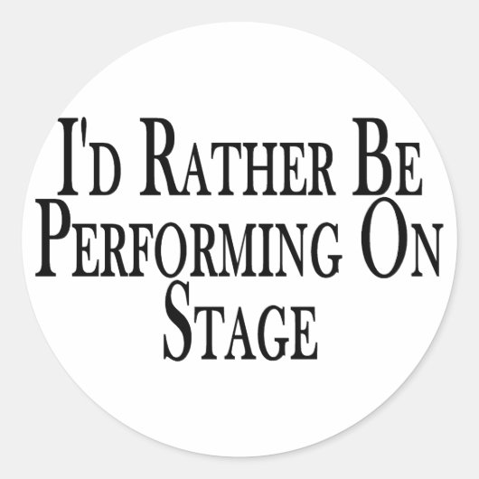 Eerder voer op Stadium uit Ronde Sticker (Voorkant)