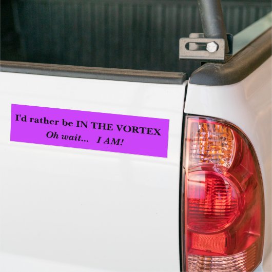 Eerder Vortex 1 Bumpersticker (Op Truck)