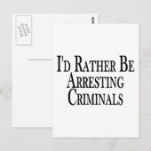 Eerdere arrestatiecriminelen briefkaart (Voorkant / Achterkant)