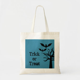 Eerie Bats Halloween Sac ou de traitement, Bleu
