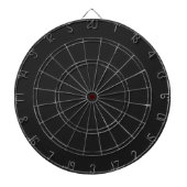 Eerie Black Dartboard met kunstwerken Dartbord (Voorkant)