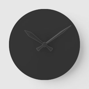 Eerie Black Round Wall Horloge