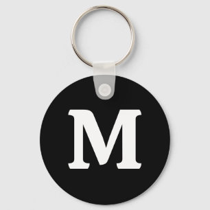 Eerie Black Solid Color Sleutelhanger
