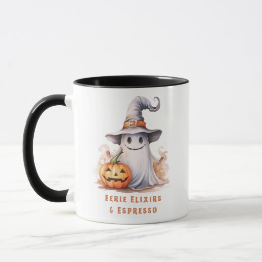 Eerie Elixirs en Espresso Ghost Halloween Mok (Links)