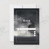 Eerie Gothic Wedding Carte RSVP (Devant)