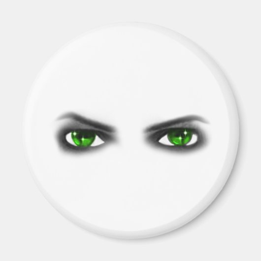 Eerie Green Eyes Magneet (Voorkant)