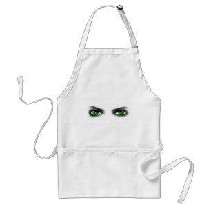 Eerie Green Eyes Standaard Schort