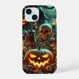 Eerie Halloween avec Citrouille, Potion et Crânes