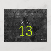 Eerie Halloween Trouwtafel Nummer Kaart (Achterkant)