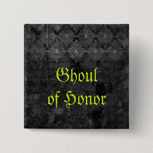Eerie Halloween Wedding Button (Voorkant)