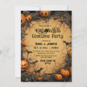 Eerie  Jack-O-Lantern bat Halloween kostuum Kaart (Voorkant)