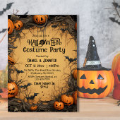 Eerie  Jack-O-Lantern bat Halloween kostuum Kaart