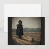 Eerie Scarecrow Feestdagenkaart (Voorkant / Achterkant)