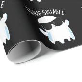 Eerie-sistable Funny Ghost Pun Dark BG Cadeaupapier (Rol Hoek)
