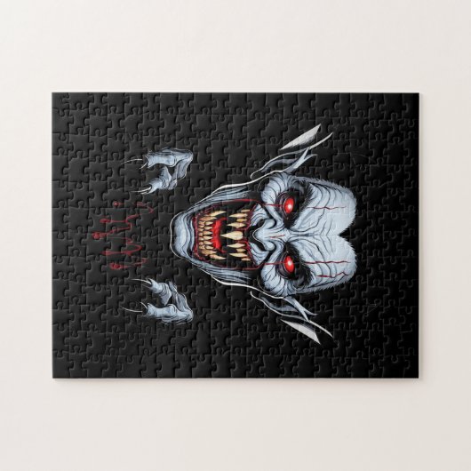 Eerie Vampire Face Puzzle (Horizontal)