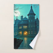 Eerie Victorian Mansion Lune (Serviette à main)