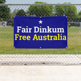 Eerlijk Australië Vrij Banner