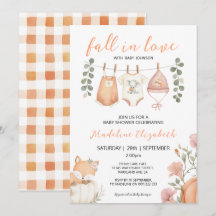 Eerlijk Gevallen in Liefde Herfst Waslijn Baby Sho