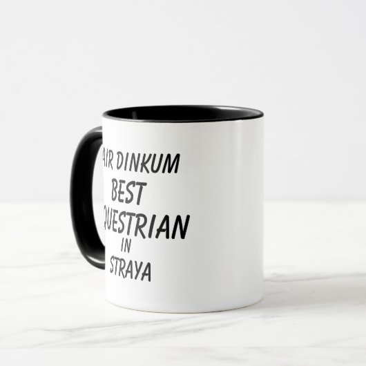 Eerlijk gezegd BESTE RUITER in Straya  Mok (Voorkant links)