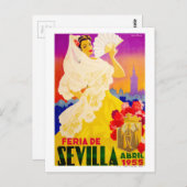 Eerlijk Poster Sevilla april 1955 Briefkaart (Voorkant / Achterkant)