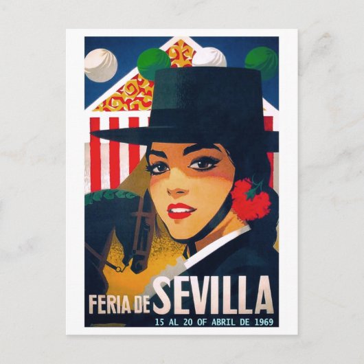 Eerlijk Poster Sevilla april 1969 Briefkaart (Voorkant)