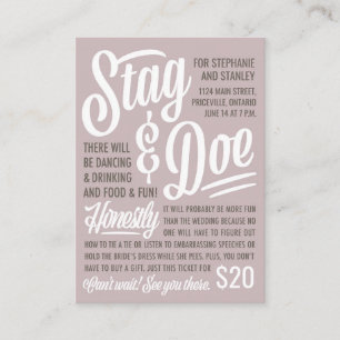 Eerlijk Ticket Stag & Doe